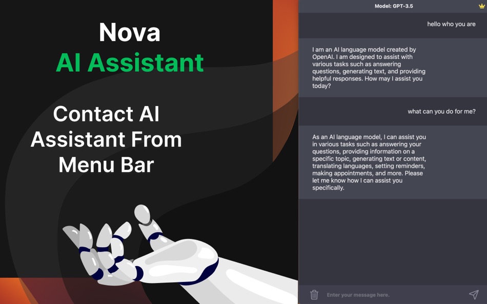 #1. Nova: AI Assistant (macOS) 由: Uzay Altiner