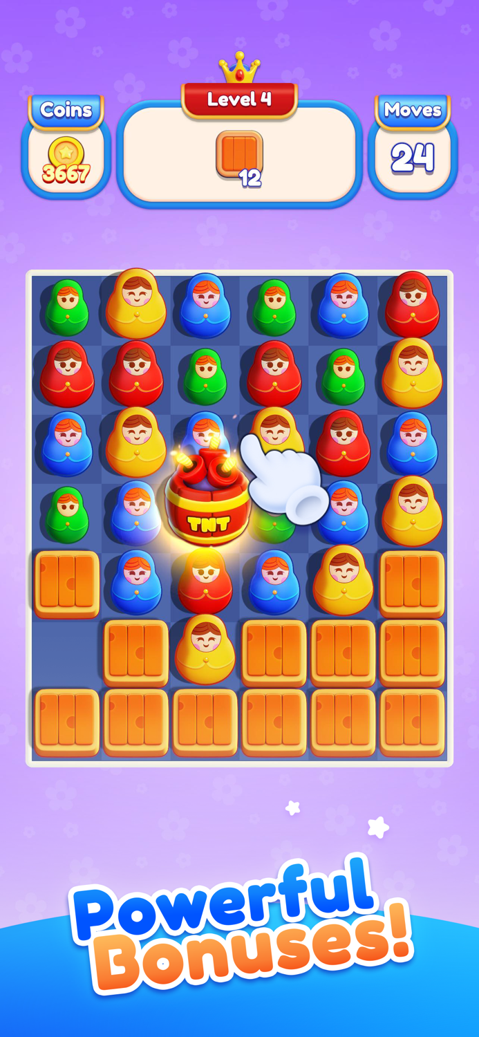 Dolls Stack Match and Stack