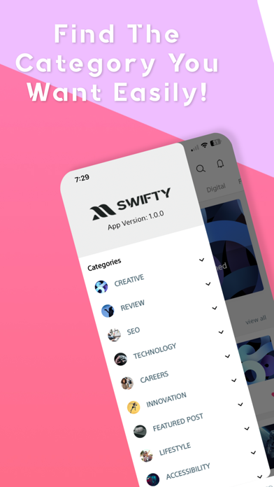Swifty - Tech Blogs Screenshot