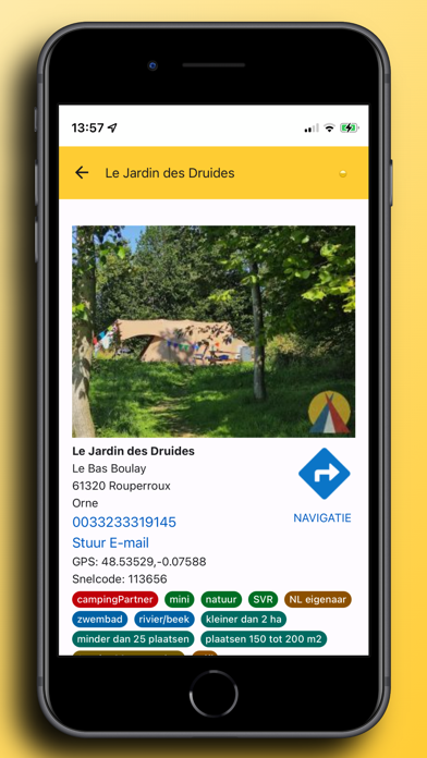 alle campings in Frankrijk Screenshot
