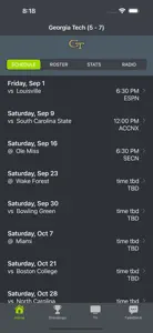 Georgia Tech Football screenshot #1 for iPhone