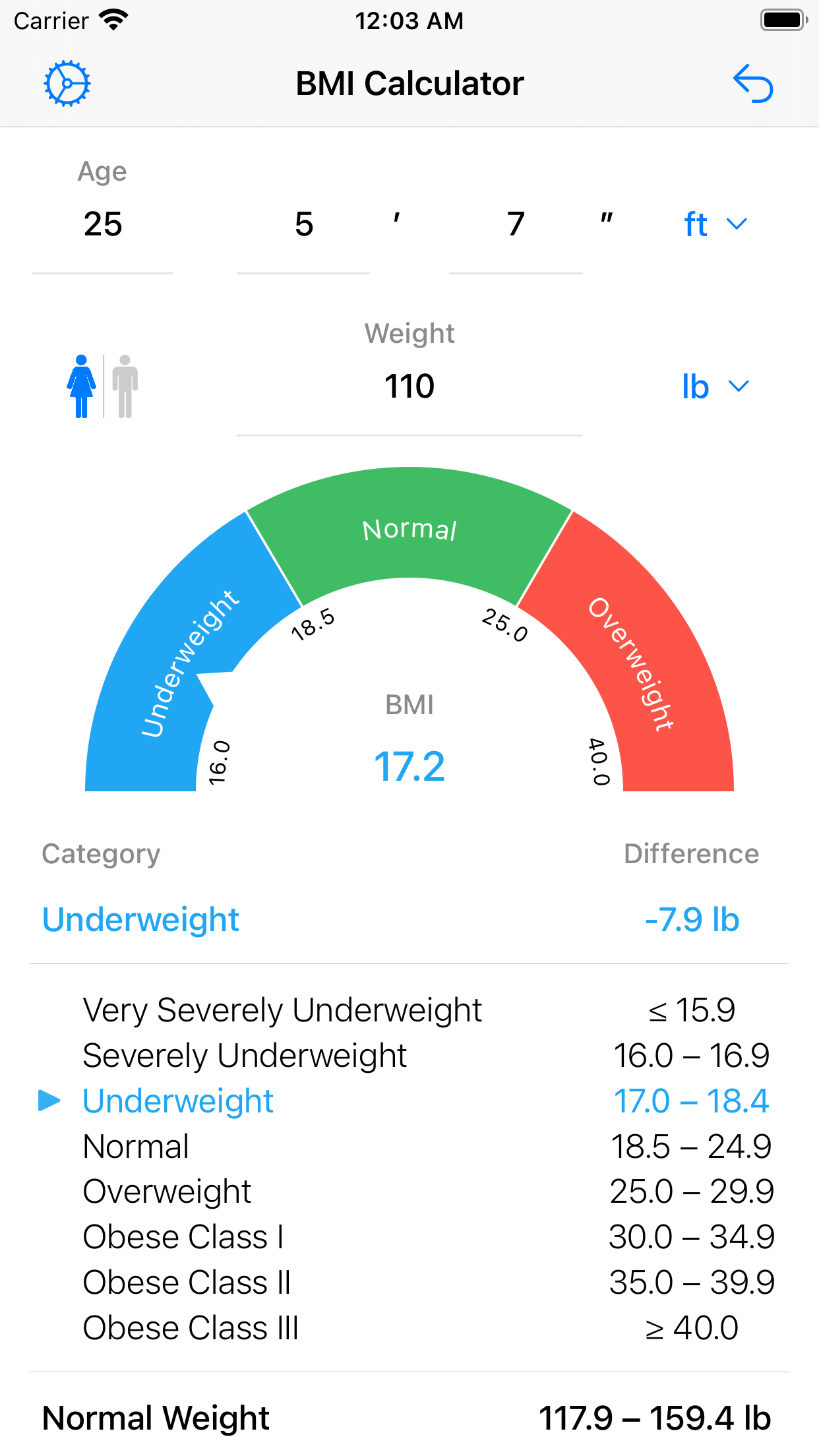 BMI Calculator – Weight Loss screenshot 3
