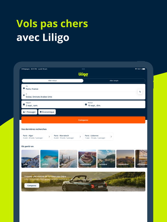 Liligo : Vol Train Bus Voiture