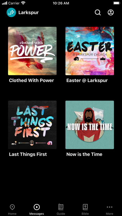 Larkspur Church App Screenshot