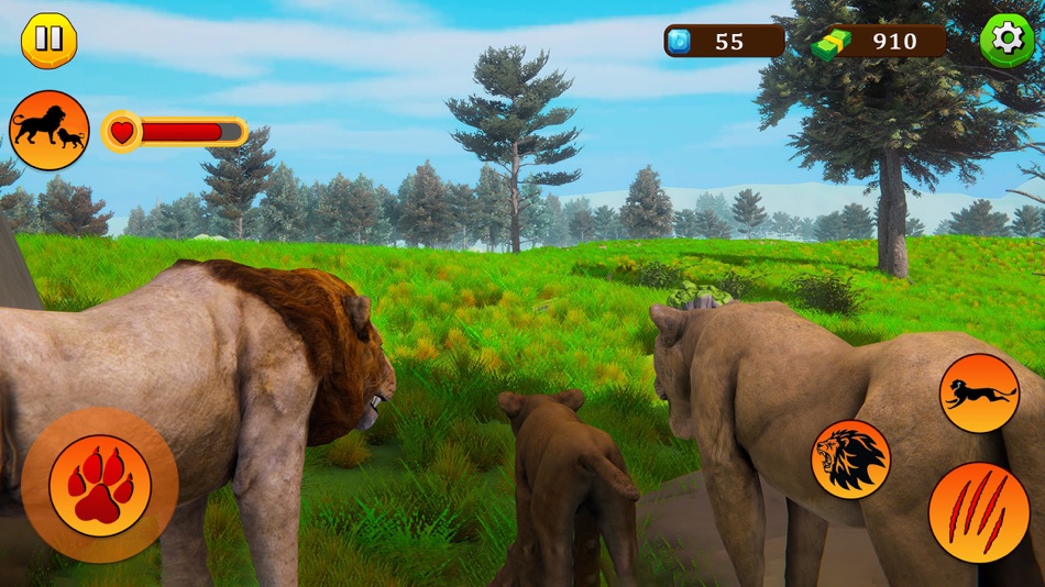 #4. Lion Simulator Survival Game (iOS) Podle: Big Kid Gaming Studio