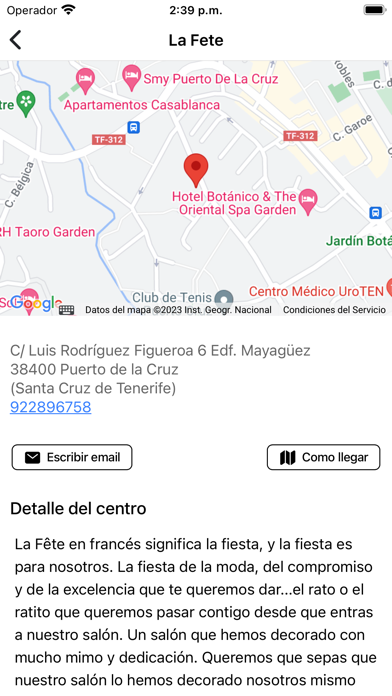 Peluquería La Fête Screenshot