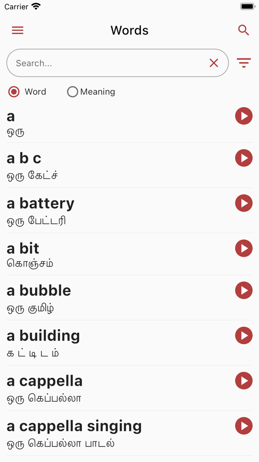 Tamil Dictionary - 5 (1.1.0) - (iOS)