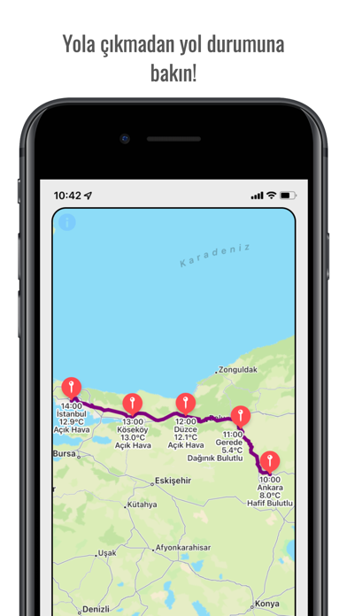 Road Weather Forecast Screenshot
