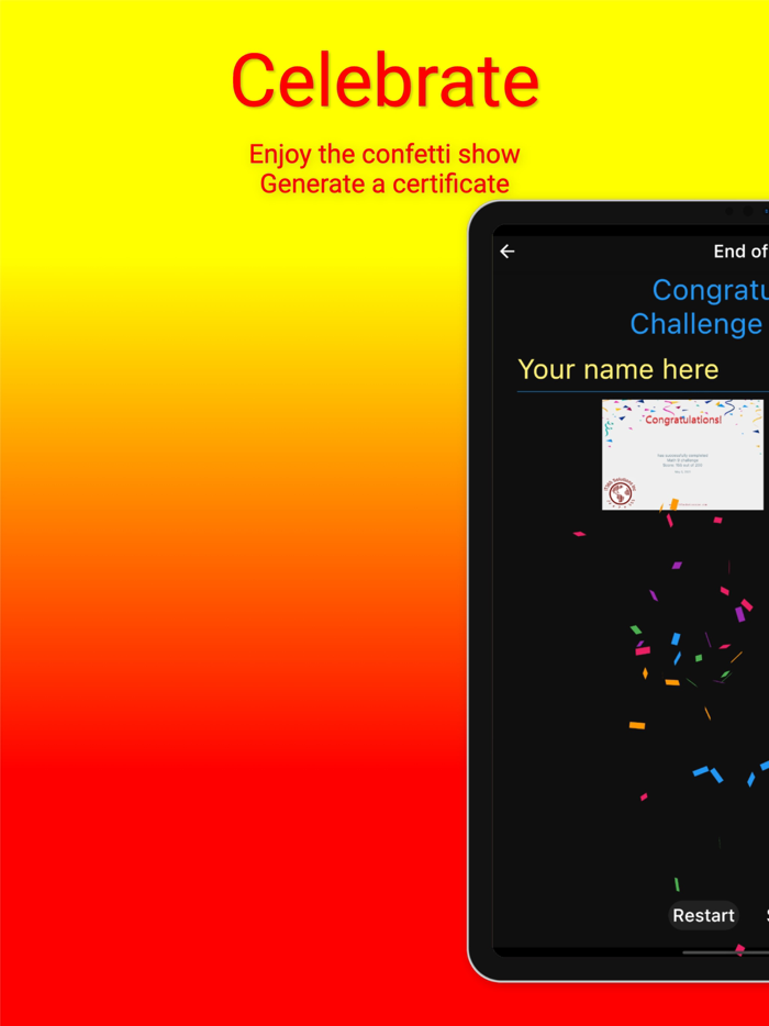 Kindergarten Math Challenge