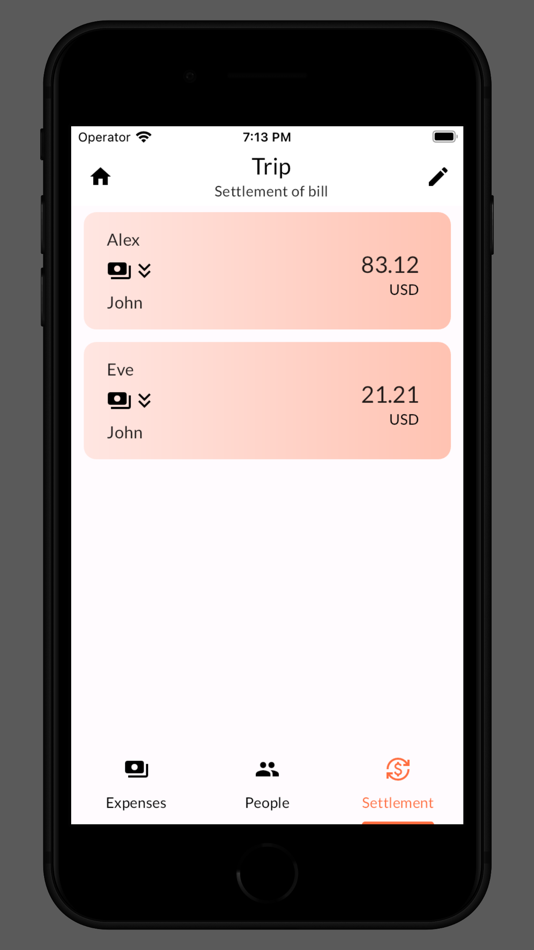 #1. Bills Splitter App (iOS) 由: Bartlomiej Niedziolka
