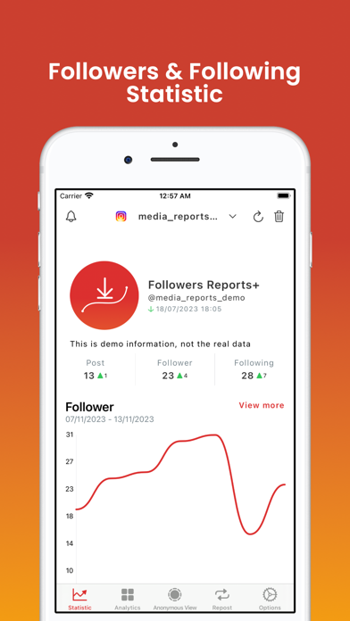 Followers Reports+のおすすめ画像1