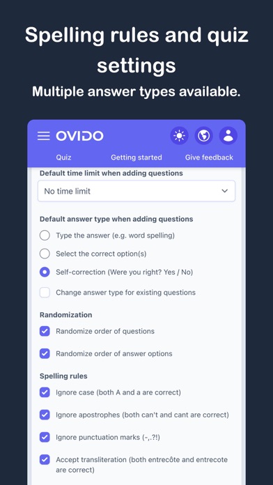 Ovido - Quiz & Flashcards Screenshot
