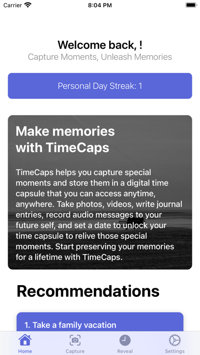 TimeCaps Screenshot