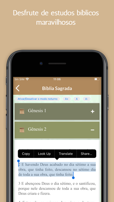 Esboços e Bíblia Sagrada Screenshot