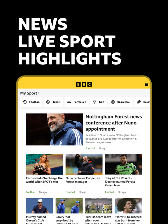 Screenshot #1 for BBC Sport