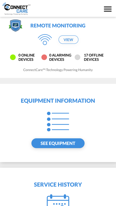 STERIS ConnectCare Screenshot