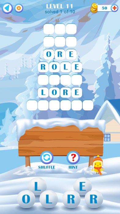Arctic Words Puzzle Screenshot