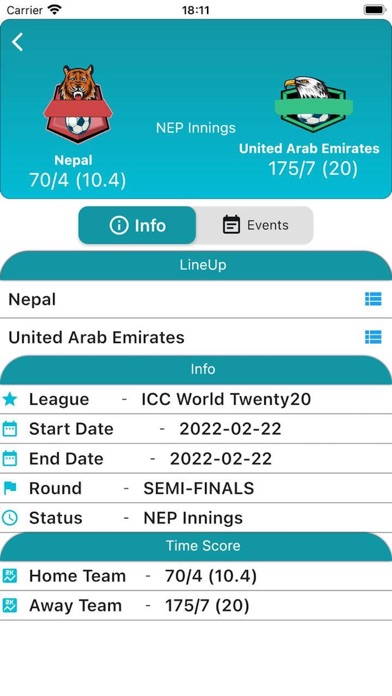 Cricket Bet Screenshot
