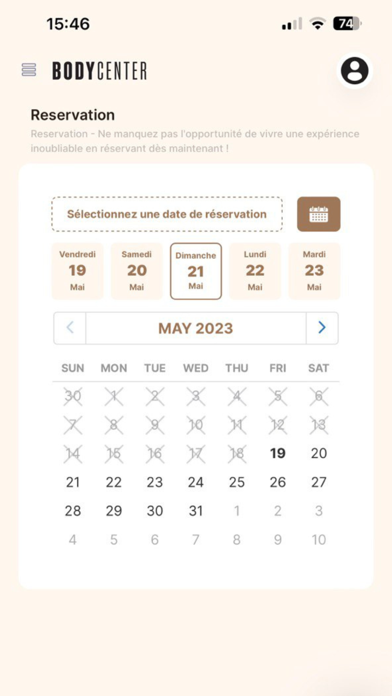 BODYCENTER Screenshot