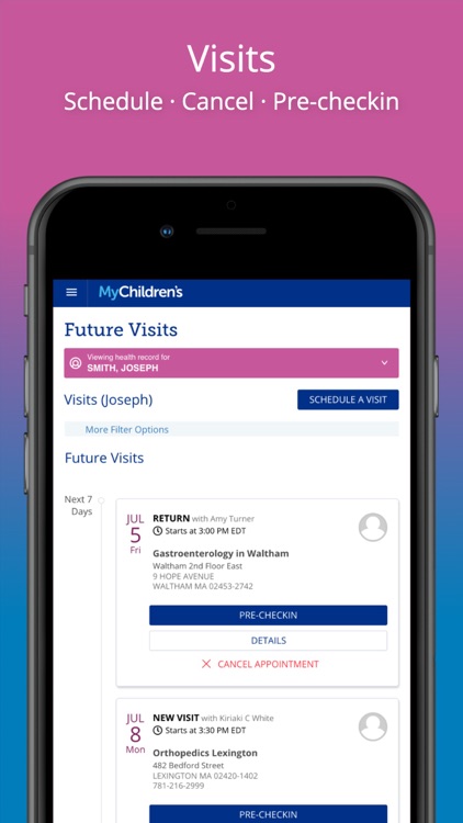 Boston Children's MyChildren's screenshot-3