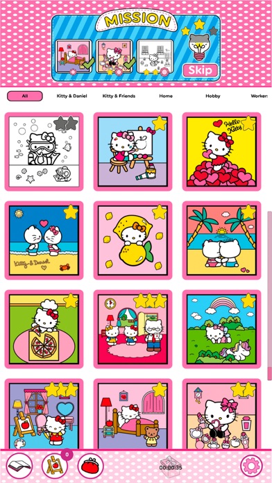 Hello Kitty：ィ ぬりえのおすすめ画像2