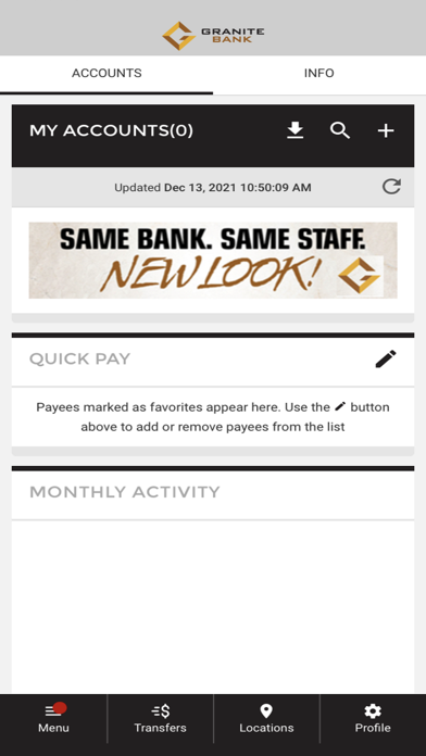 Granite Bank Screenshot