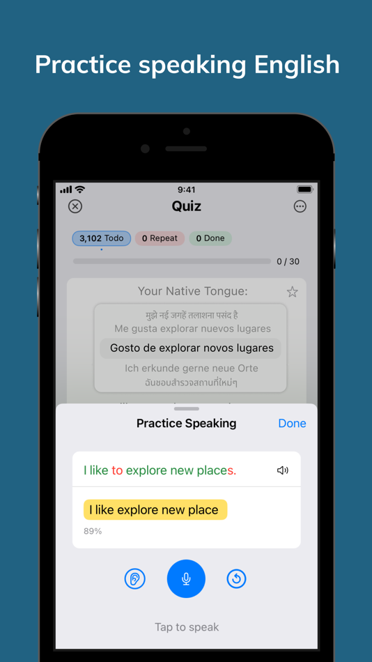 #2. English Language Learning App (iOS) Podle: Hayden Campbell