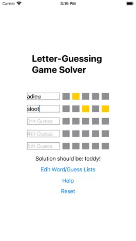 Game screenshot Letter Guessing Game Solver apk