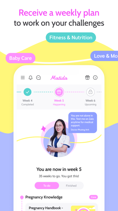 Matida Pregnancy & Baby App Screenshot