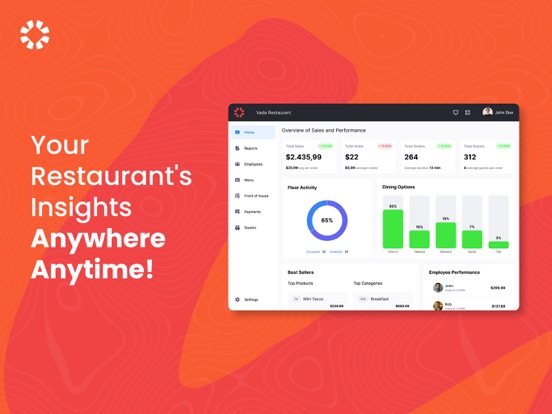 Vada Dash iPad screenshot 1 - Business app