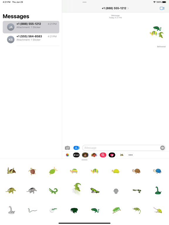 Screenshot #5 pour Reptiles autocollants