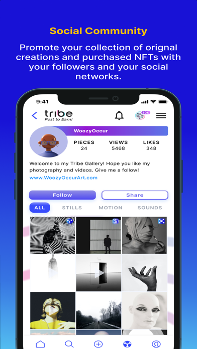 Tribe Social NFT Screenshot