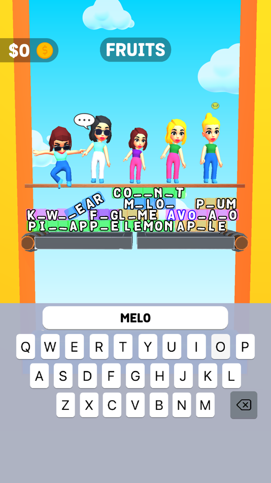 #1. Messy Type 3D (iOS) 由: MIDPOLY OYUN YAZILIM TASARIM DANISMANLIK HIZMETLERI VE TICARET ANONIM SIRKETI