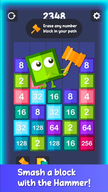 Drop & Merge Number Block Game