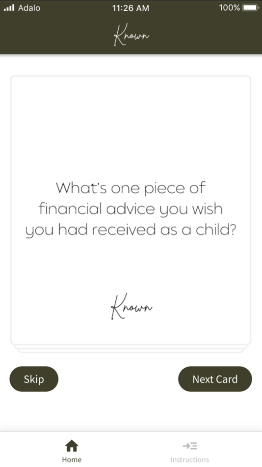 #4. Known Question Game (iOS) Podle: Nia Stokes-Hicks