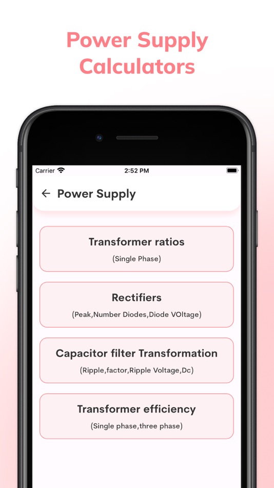 #3. Electronics Toolkit calc (iOS) By: Kantaben Gorasiya