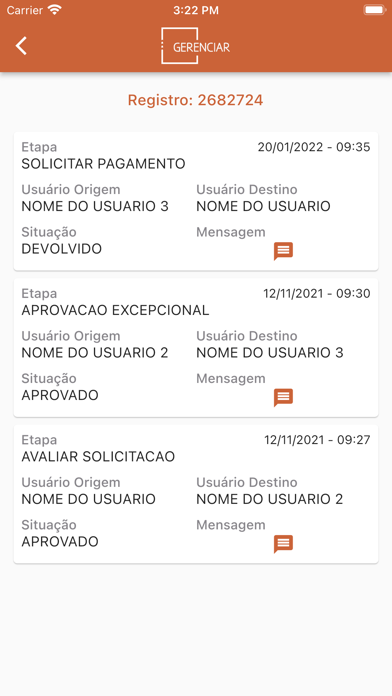 Grupo Gerenciar Screenshot
