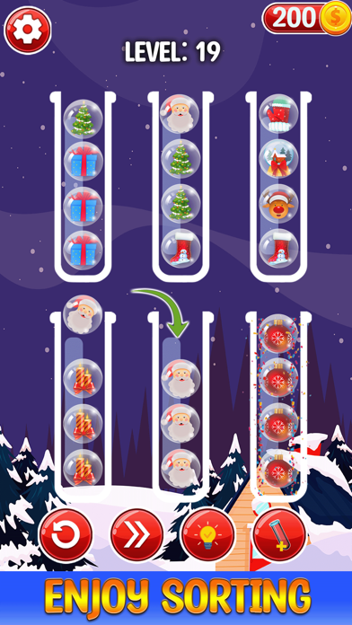 Christmas Game - Bottle Fill Screenshot