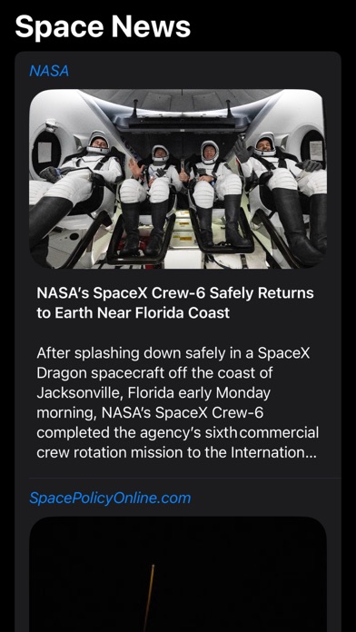 Space News Screenshot