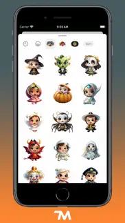 halloween kids stickers iphone screenshot 2