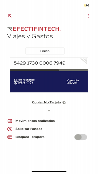 Efectivale Fintech Móvil Screenshot