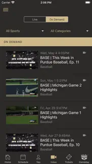 purdue athletics iphone screenshot 3