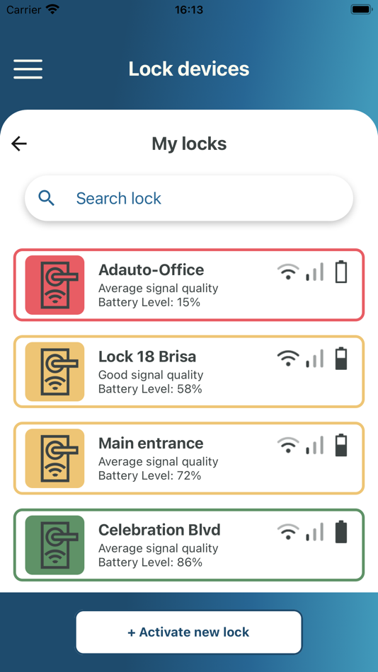 #4. Ezylock Remote Management (iOS) Podle: BRISA AMERICA CORP