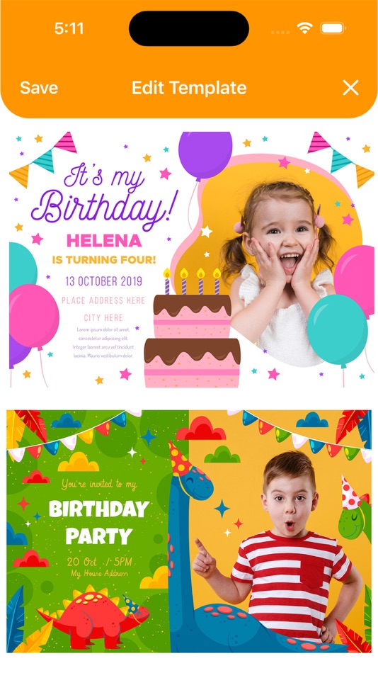 #1. Birthday Invitations Maker (iOS) 由: william leandro aristizabal giraldo