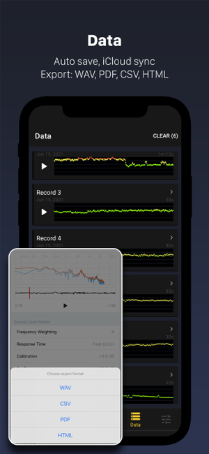 ‎Decibel X:dB Sound Level Meter Screenshot