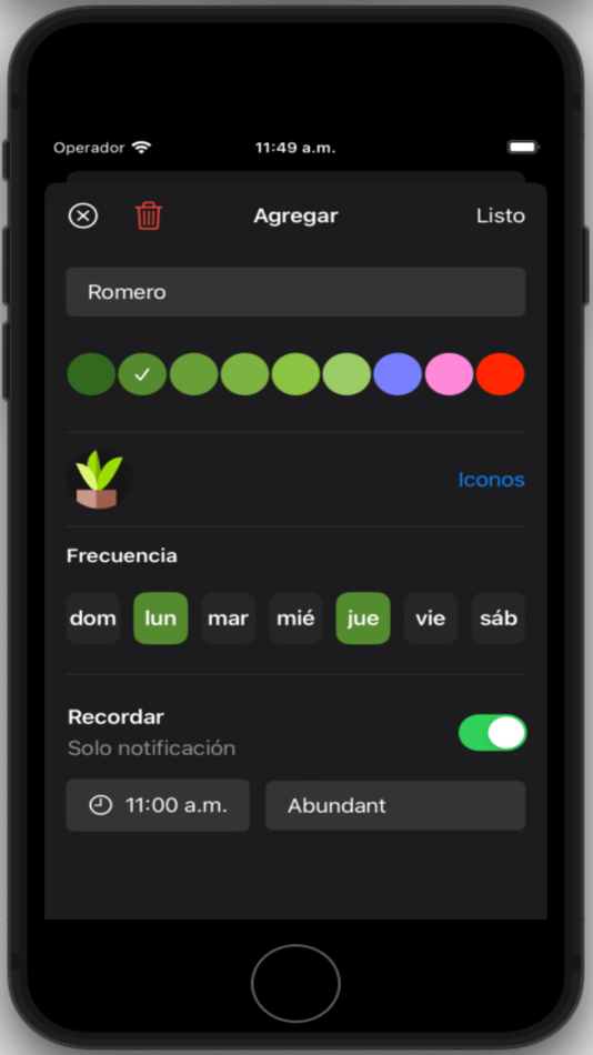 #2. GreenReminder (iOS) 由: Victor Hernandez