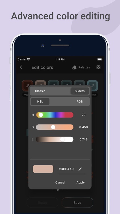 Color Gear X: create Palette screenshot-3