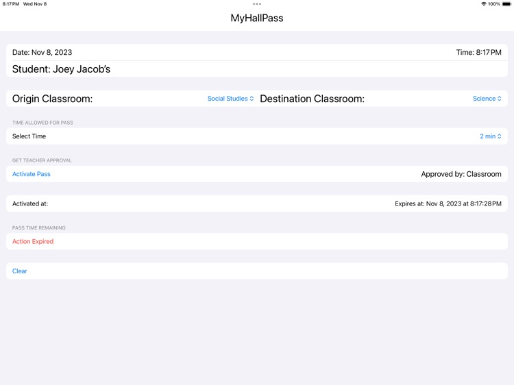 -MyHallPass screenshot-9