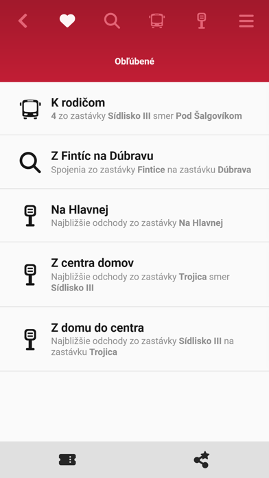 MHD Prešov Screenshot