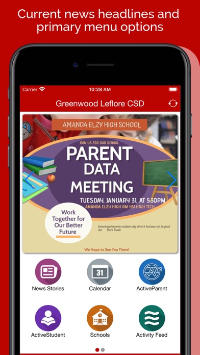 Greenwood Leflore CSD Screenshot